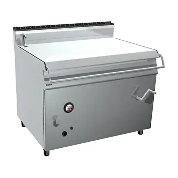Plinski nagibni tiganj OFFCAR MILO M9BRG15I - inox kada 150 L (63 dm2), ručno preklapanje