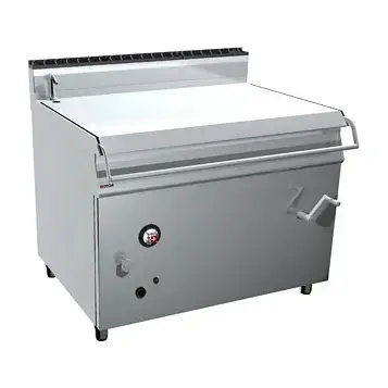 Plinski nagibni tiganj OFFCAR MILO M9BRG15IM - inox kada 150 L (63 dm2), motorno preklapanje