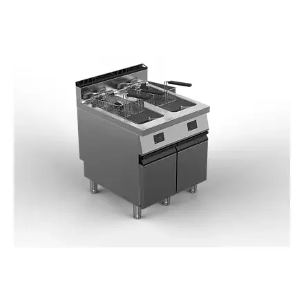 Profesionalna plinska friteza OFFCAR MILO M9FRG40YF - brza, 2 Y-kade 20L